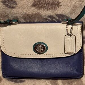 Coach Navy and Cream Crossbody Bag